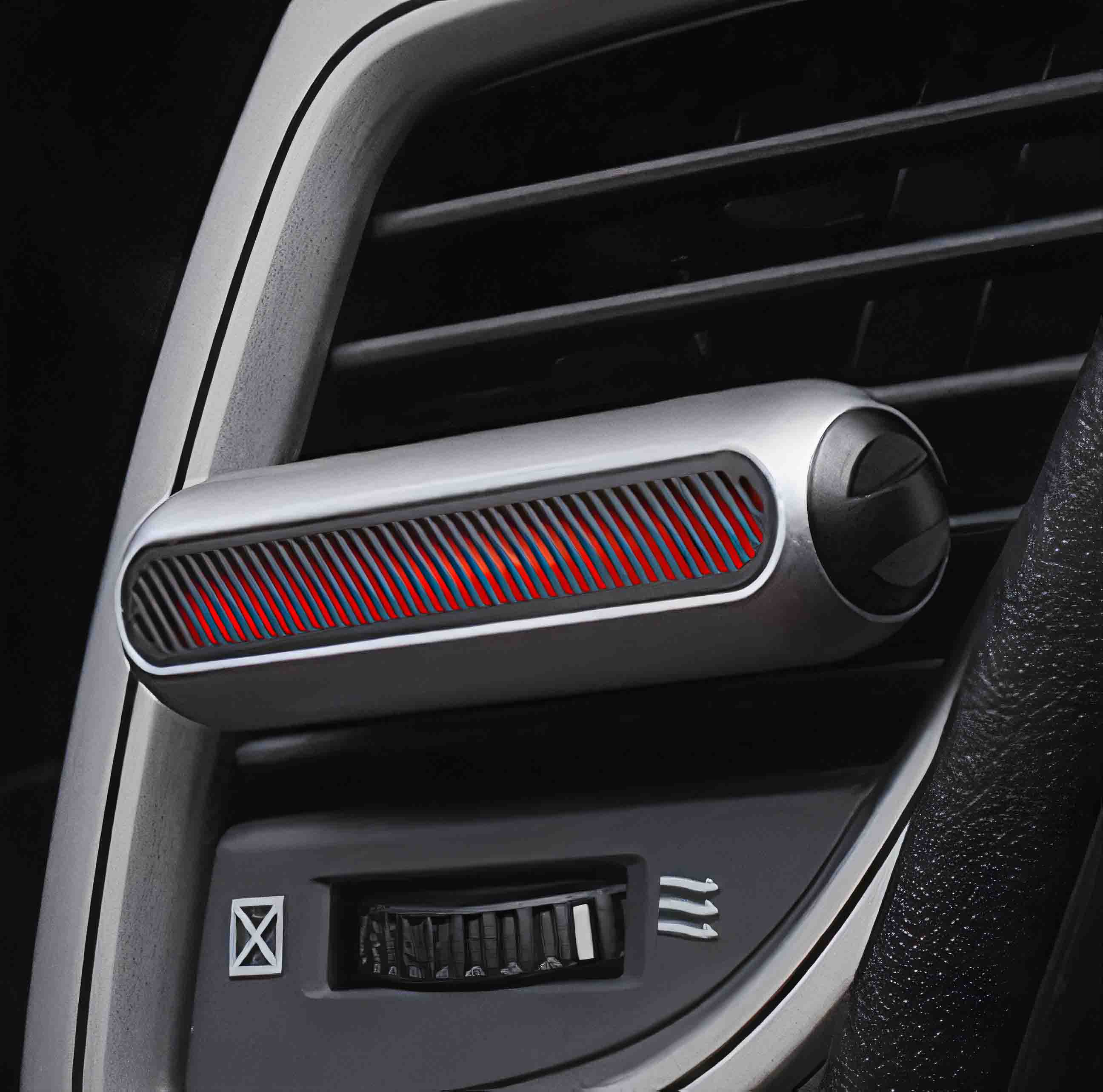 Car Air Freshener / Attaches Air Vent / Made Of Aluminum / Easy to Refill + Fragrance Bottle