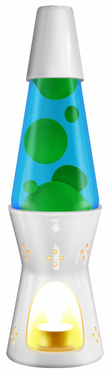 Lava Candle Lamp / Size 11.5 inch / White