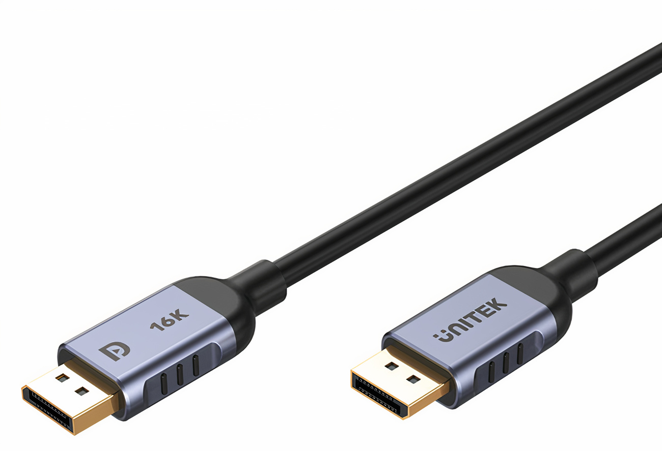 واير يونيتك نوع DisplayPort / يدعم معيار DisplayPort 2.1 / طول 2 متر