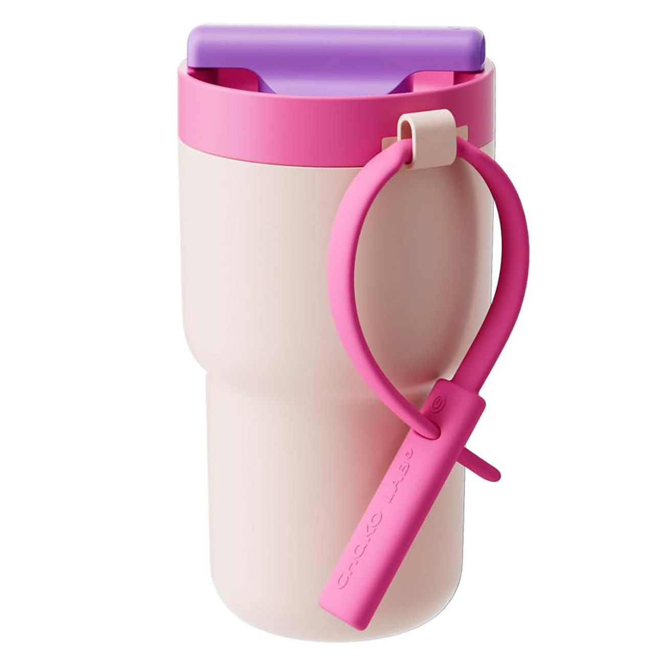 Chako Lab Twist Bottle / 530ml / Keeps Drinks Cold & Hot for 8 Hours / Rose Lychee 
