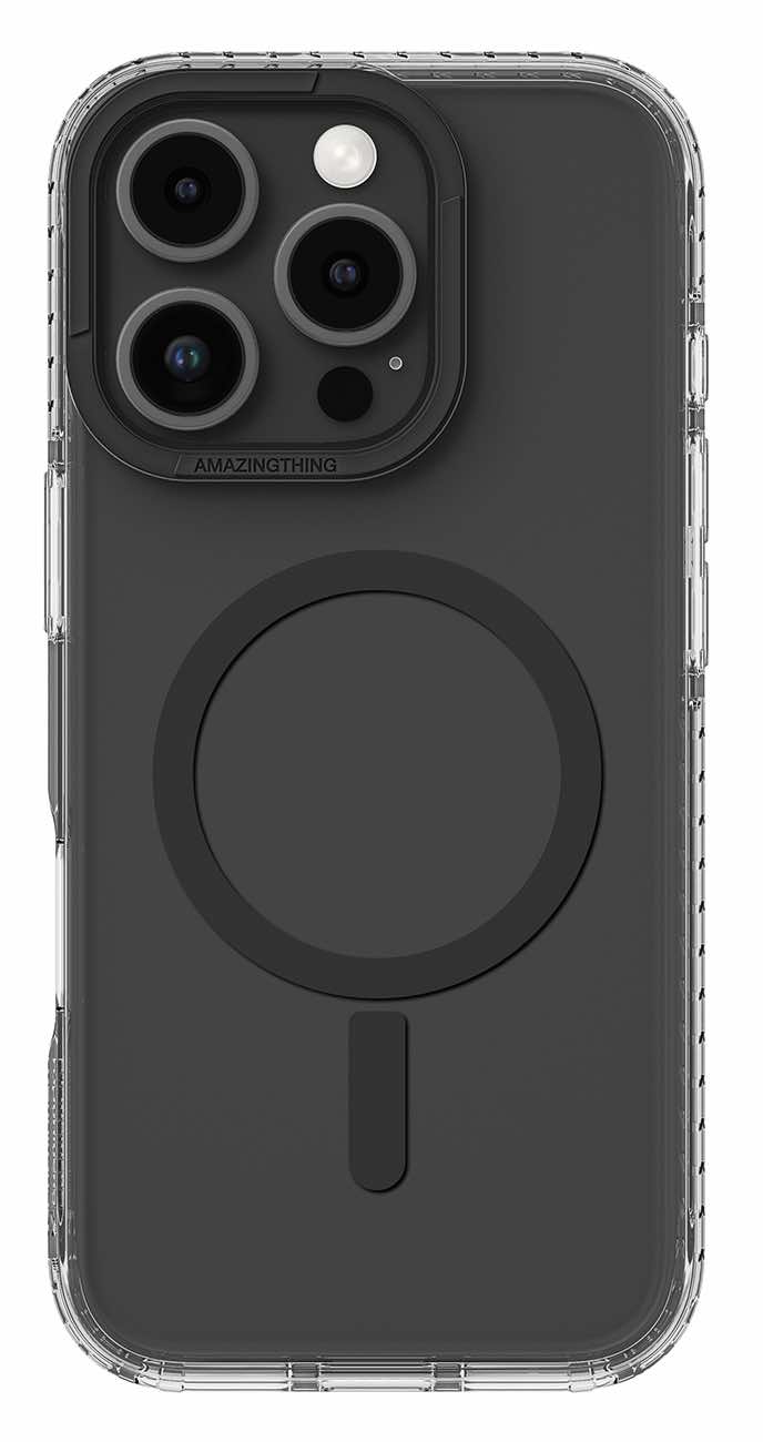 AmazingThing Titan Pro Case for iPhone 16 Pro / Support MagSafe / Drop Resistant / Black