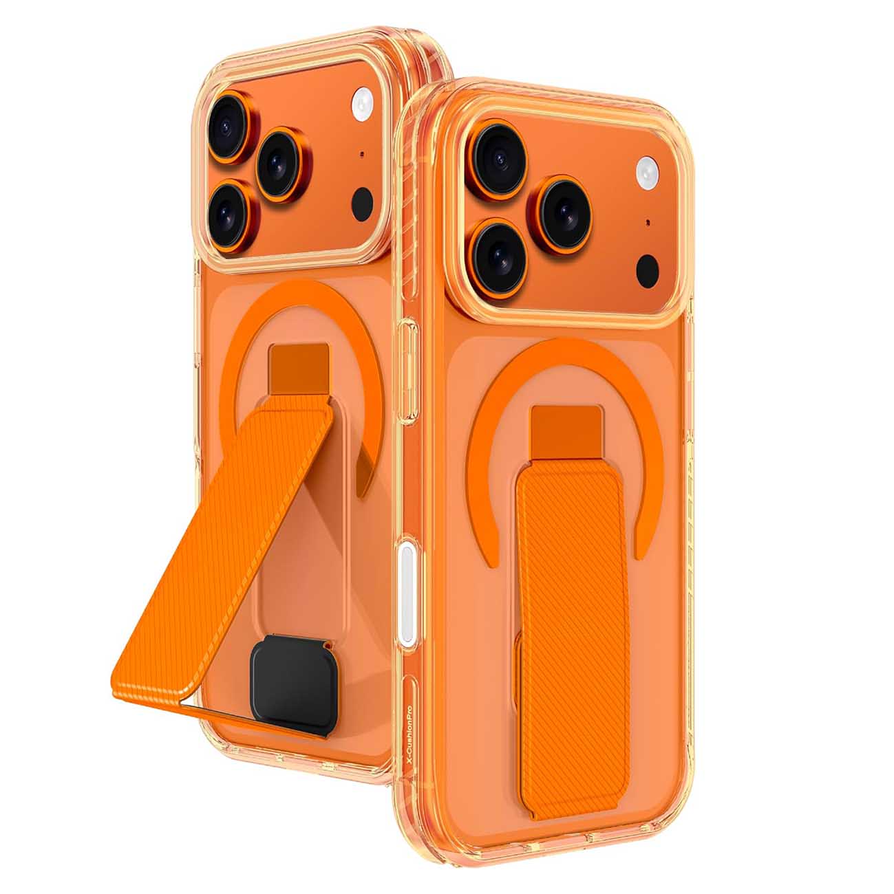 AmazingThing Titan Pro+ Case for iPhone 17 Pro / Built-in Grip & Stand / MagSafe / Orange