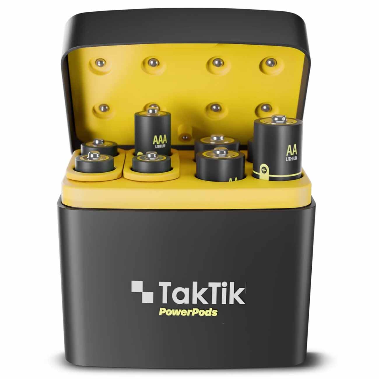 Taktik Powerpods Rechargeable Batteries with Charging Case / 4×AA + 4×AAA
