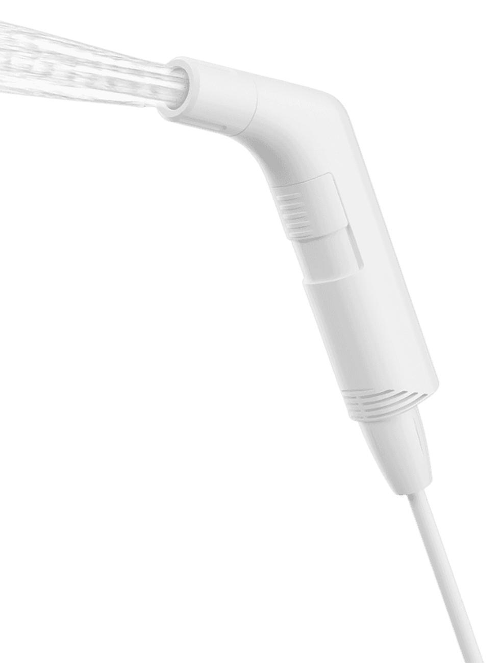 شطاف متنقل من Moxedo / يعمل بالبطارية / مقاوم للماء / ابيض
