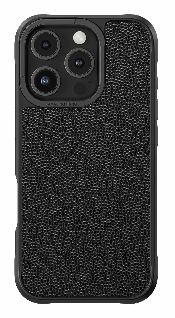 AmazingThing Glamour Case for iPhone 16 Pro Max / Support MagSafe / Drop-Resistant / Black