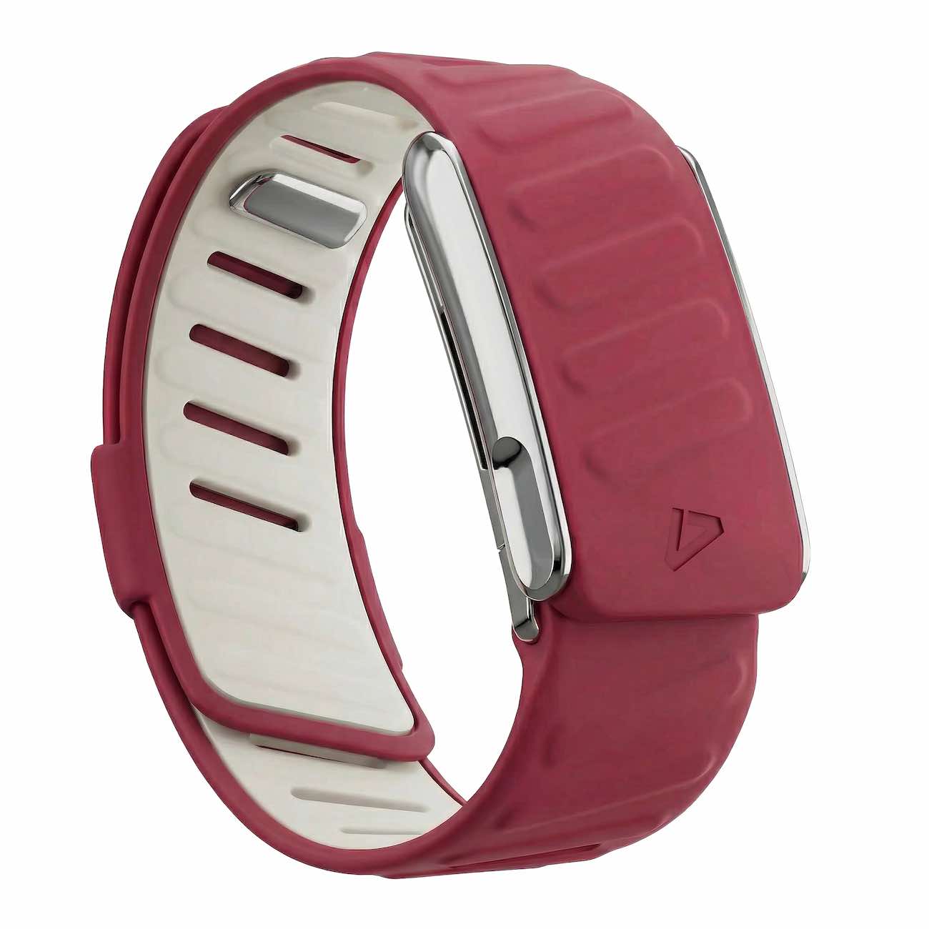 سير Dash يدعم Whoop 5 MG / سليكون ناعم / عنابي مع اطار فضي لامع