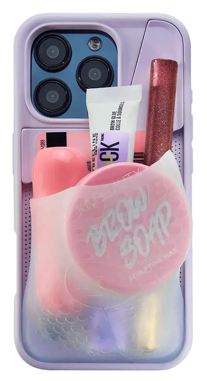 كفر Flex Pouch لايفون 16 برو من Ninja Labs / مع جيب امامي مرن / ضد الطيحات / بنفسجي