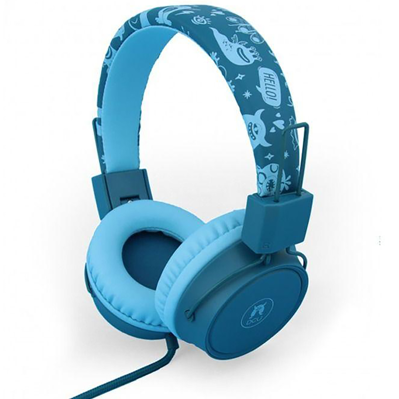 DCU Wired Headphones for Kids / Adjustable Design / Designed to Protect Children’s Hearing / Blue