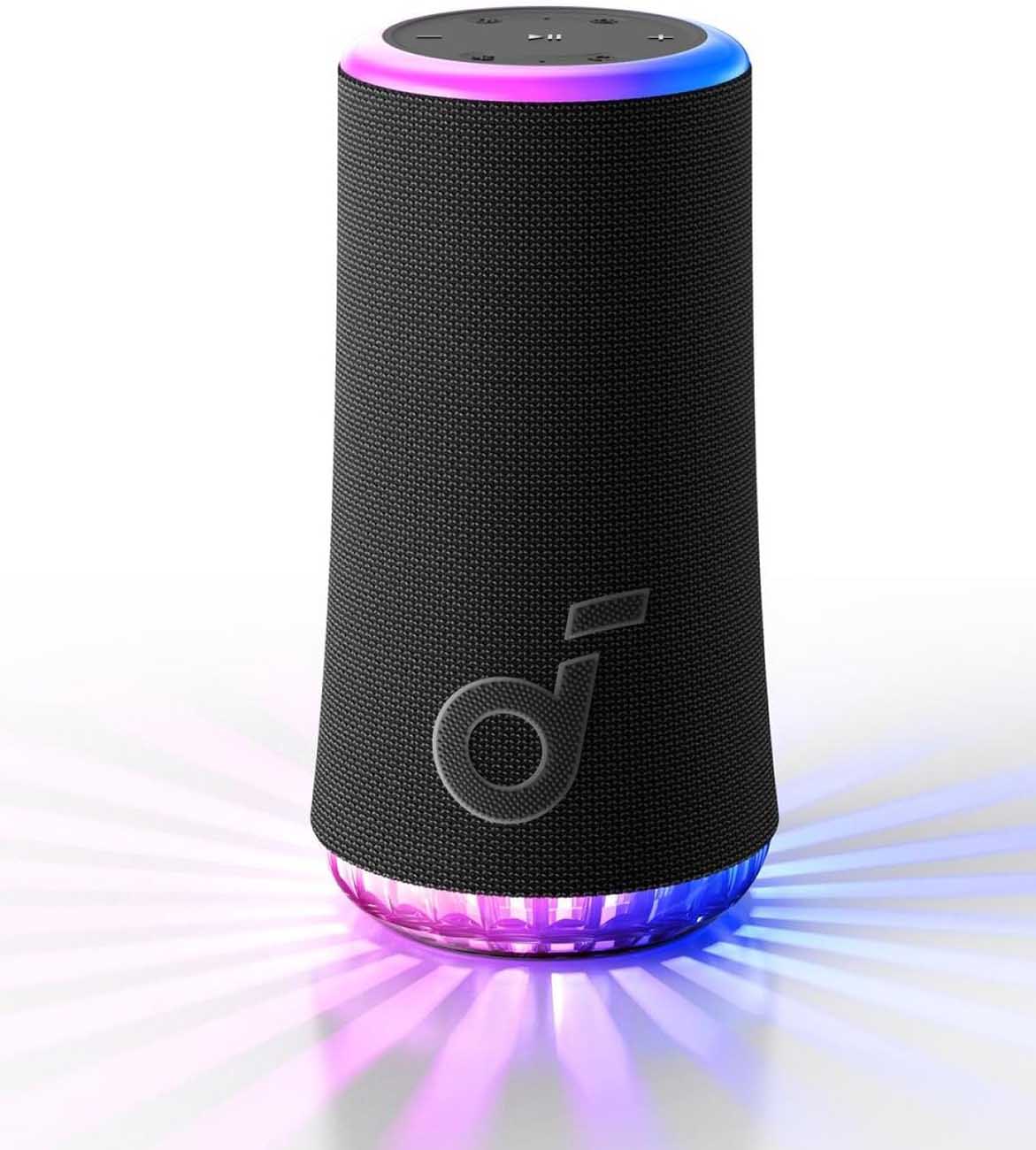 Soundcore Glow 1 Speaker / 360 Sound / Water & Dust Resistant / With Light Show / Black