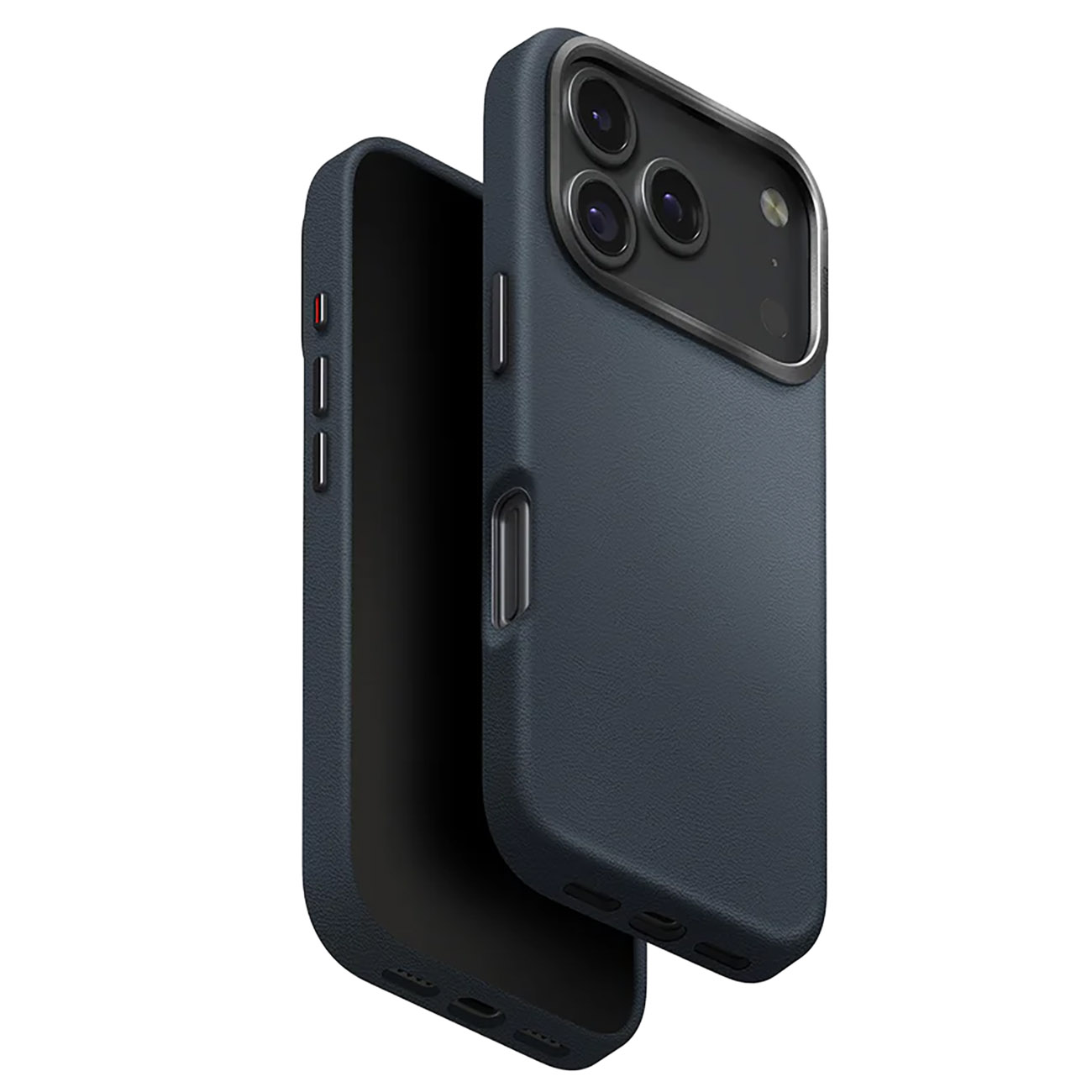 UNIQ Lyden Case for iPhone 17 Pro / Support MagSafe / Drop-Resistant / Vegan Leather / Blue