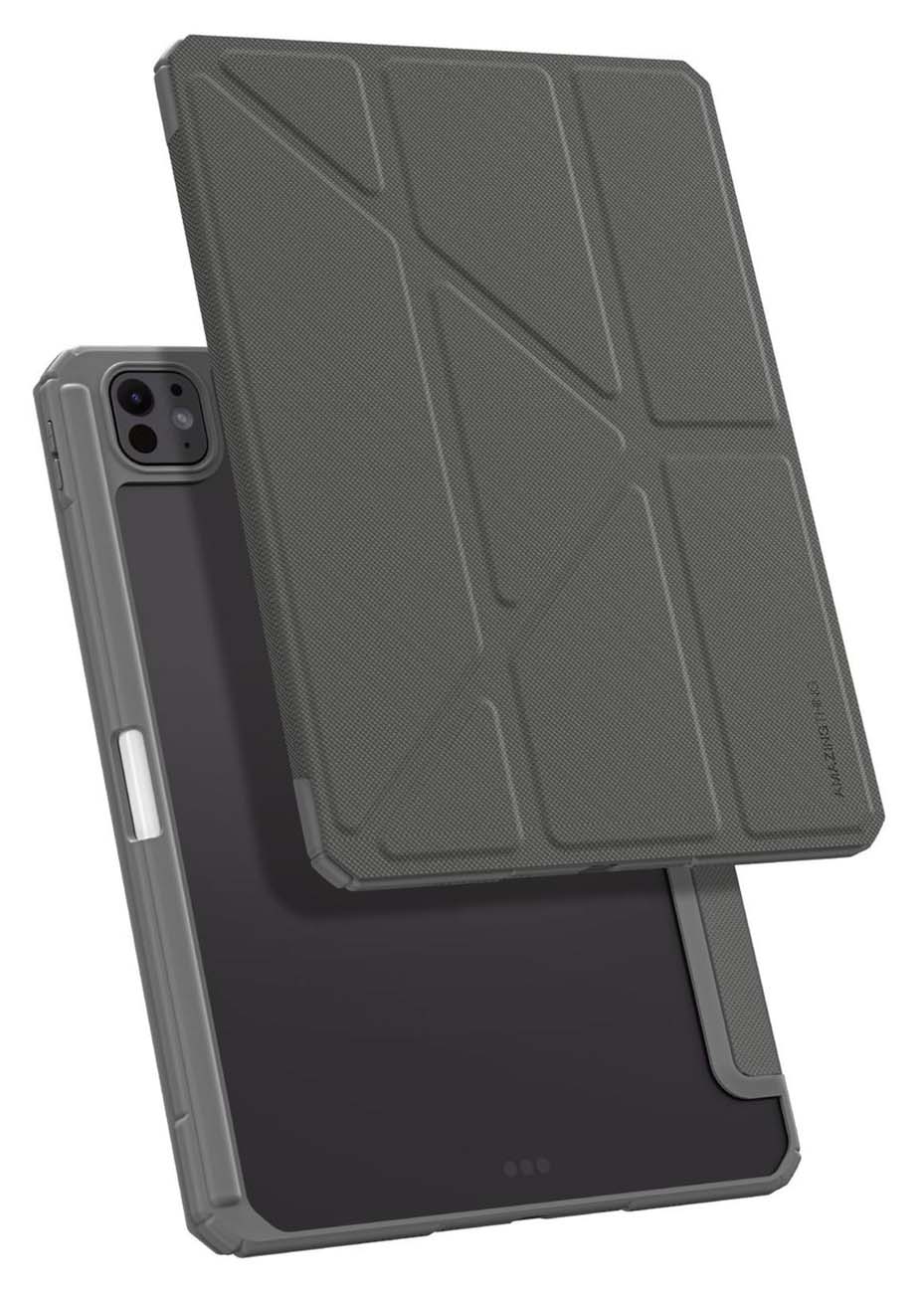 كفر AmazingThing Titan Pro لايباد برو 11 انش / ضد الطيحات / ستاند مدمج / رمادي