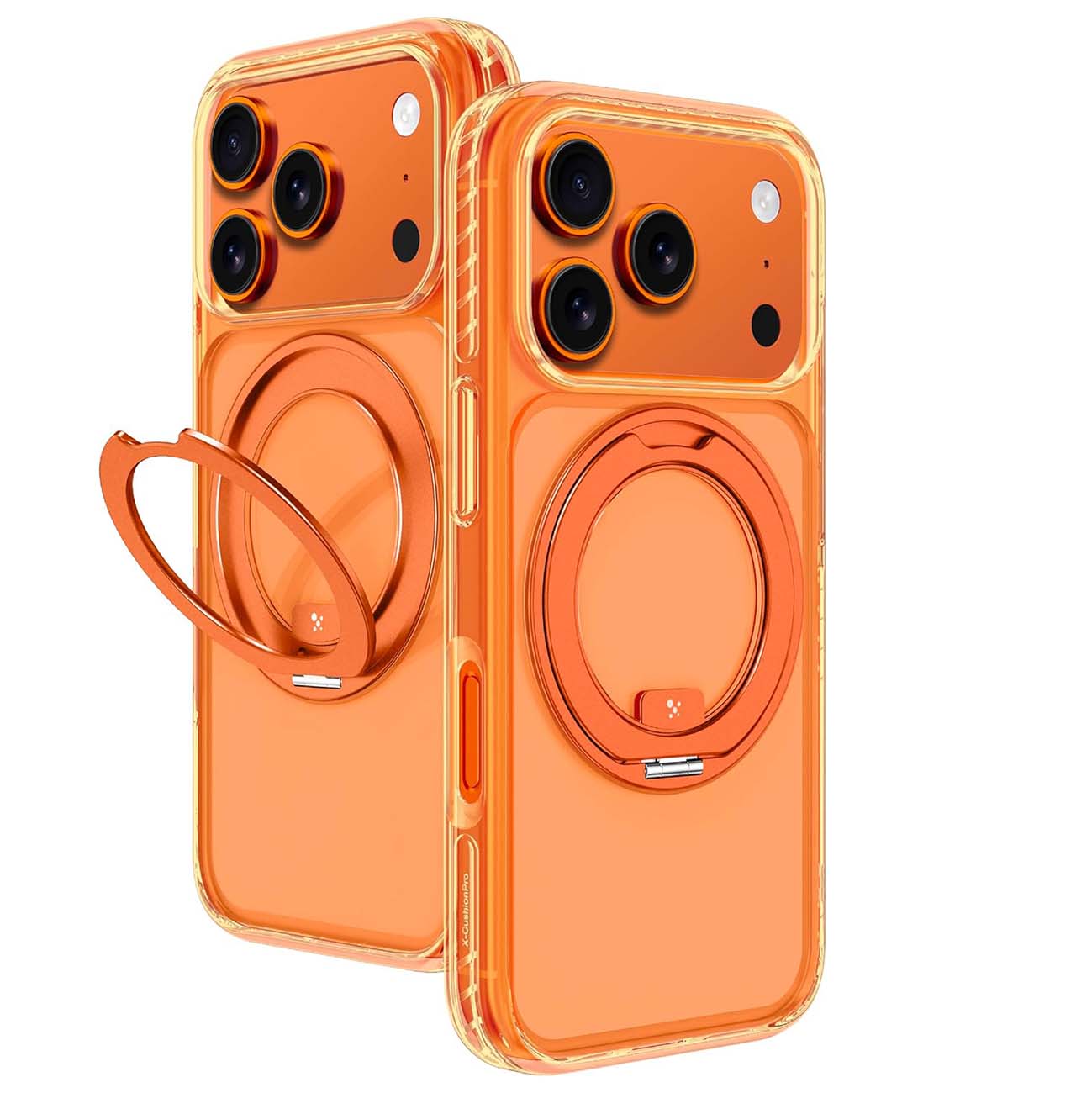 AmazingThing Titan Pro Case for iPhone 17 Pro Max / Built-in Stand & Grip / MagSafe / Orange 