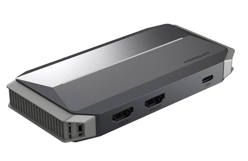 Powerology Video & Audio Capture Device / 2 HDMI Inputs & AUX Input / 4K Resolution