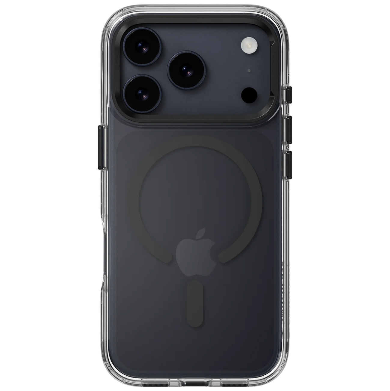 SwitchEasy Case for iPhone 17 Pro Max / Built-in Stand / MagSafe / Drop-Resistant / Clear & Black