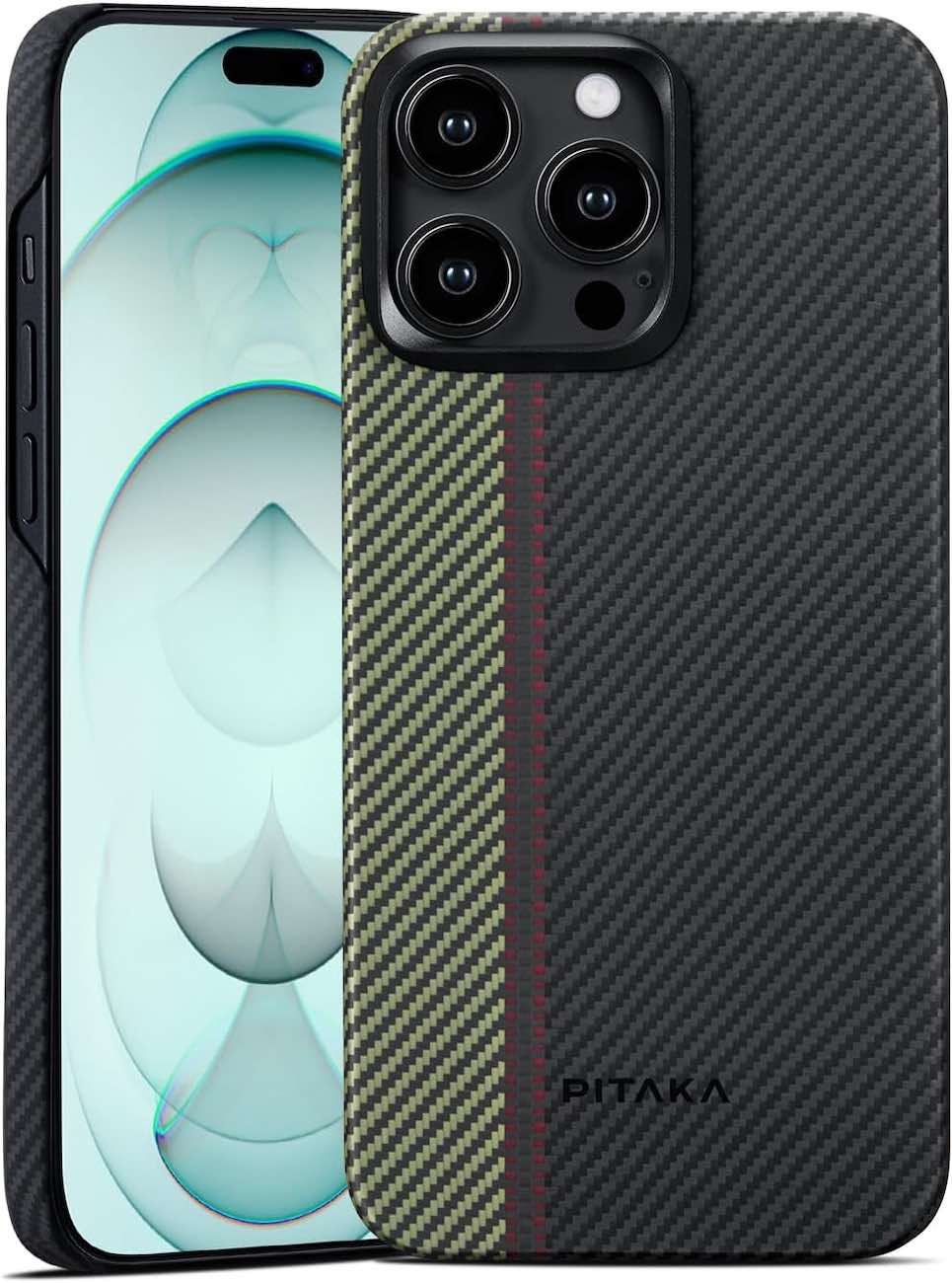 PITAKA Fusion Weaving Carbon Fiber Case for iPhone 15 Pro Max ...