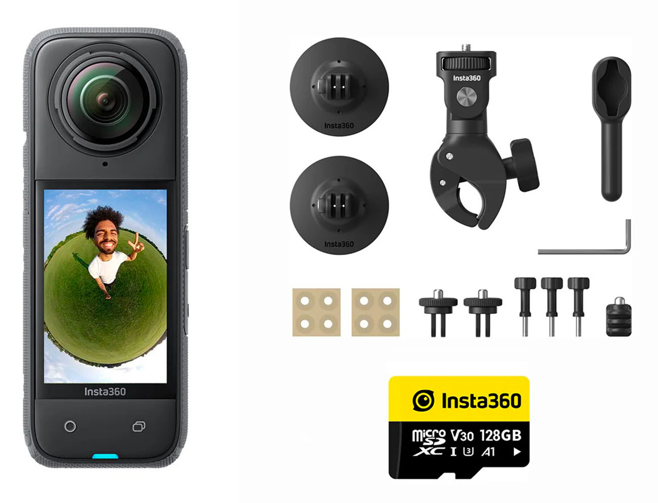 Insta360 X5 Motorcycle Bundle / 8K Resolution / With Professional Motorcycle Accessories