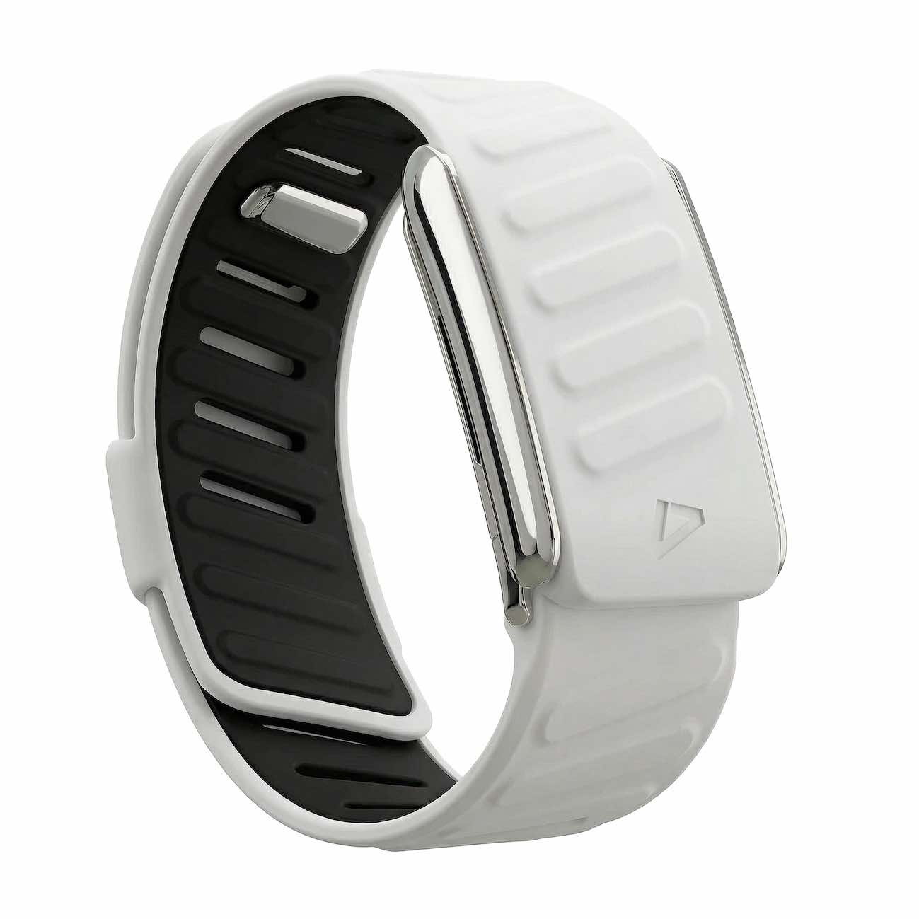 سير Dash يدعم Whoop 5 / سليكون ناعم / رصاصي مع اطار فضي لامع