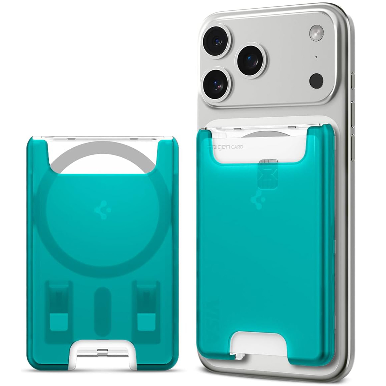 Spigen Classic C1 Wallet / MagSafe Compatible / Bondi Blue