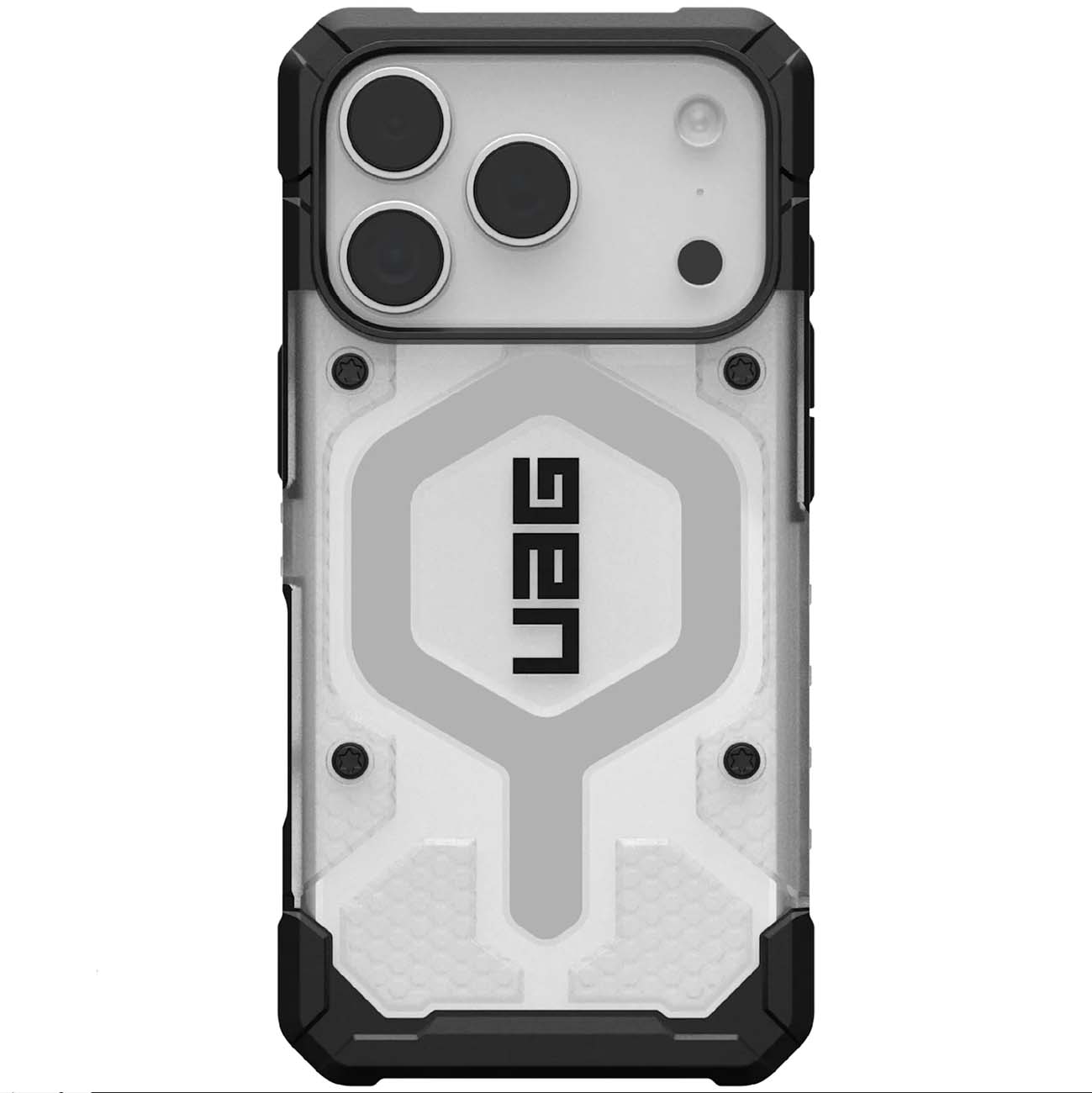 UAG Pathfinder Case for iPhone 17 Pro / MagSafe / Drop Protection / Ice & Silver