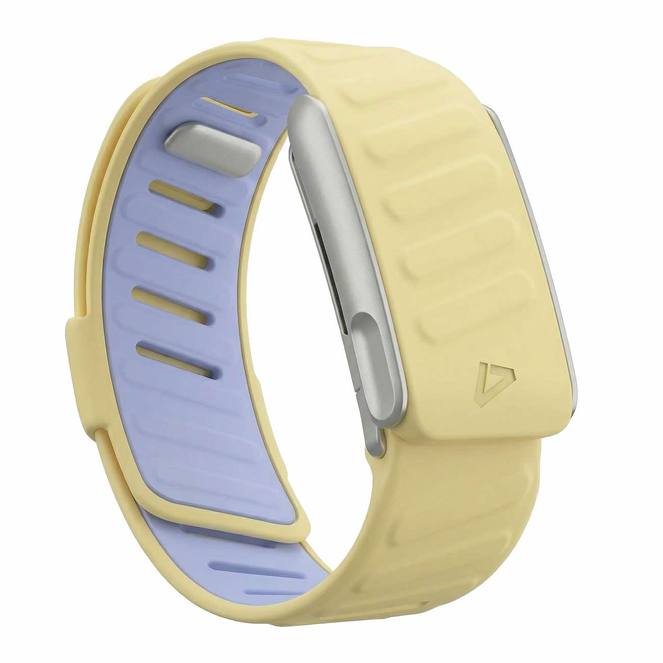 سير Dash يدعم Whoop 5 MG / سليكون ناعم / اصفر فاتح مع اطار فضي مطفي