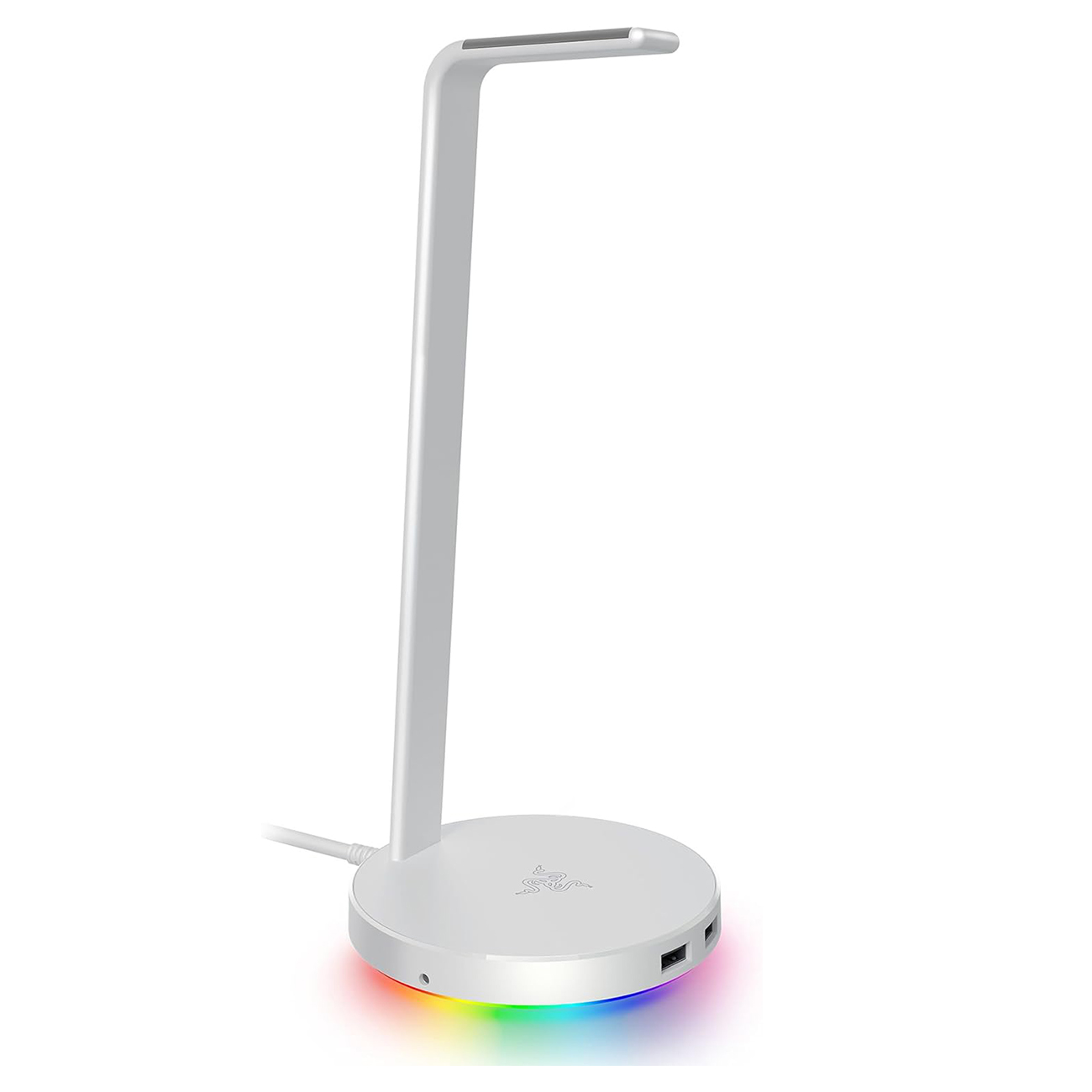Razer Base Station V2 Chroma Headset Stand / RGB Lighting / Aluminum / Dual USB Ports / White