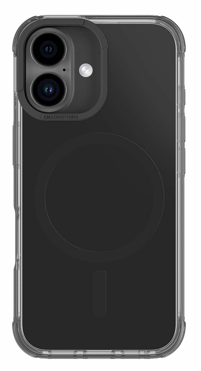 AmazingThing Omni Case for iPhone 16 Plus / Support MagSafe / Drop-Resistant / Black