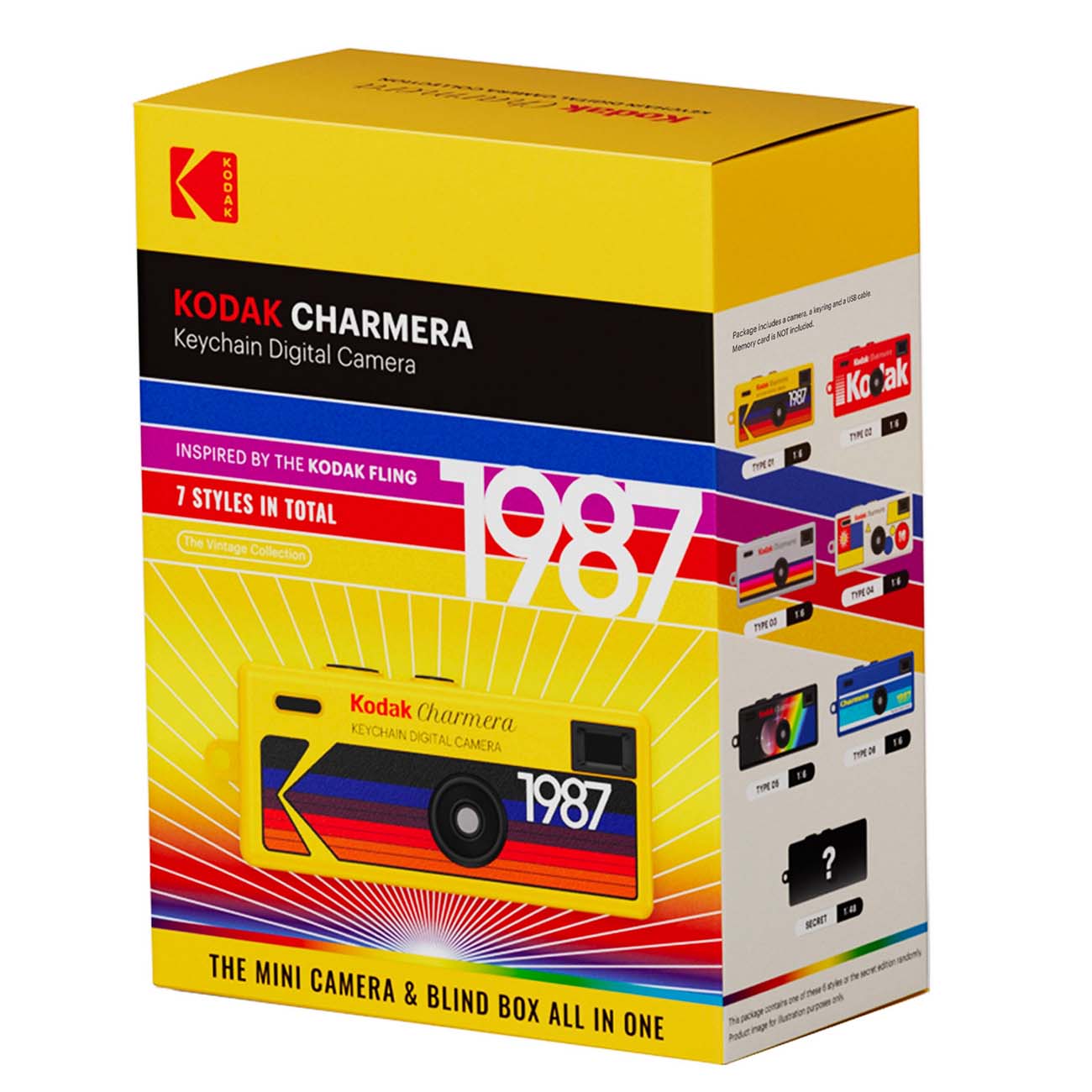 Kodak Charmera Digital Camera / Keychain Design / 1.6MP Resolution / Random Color