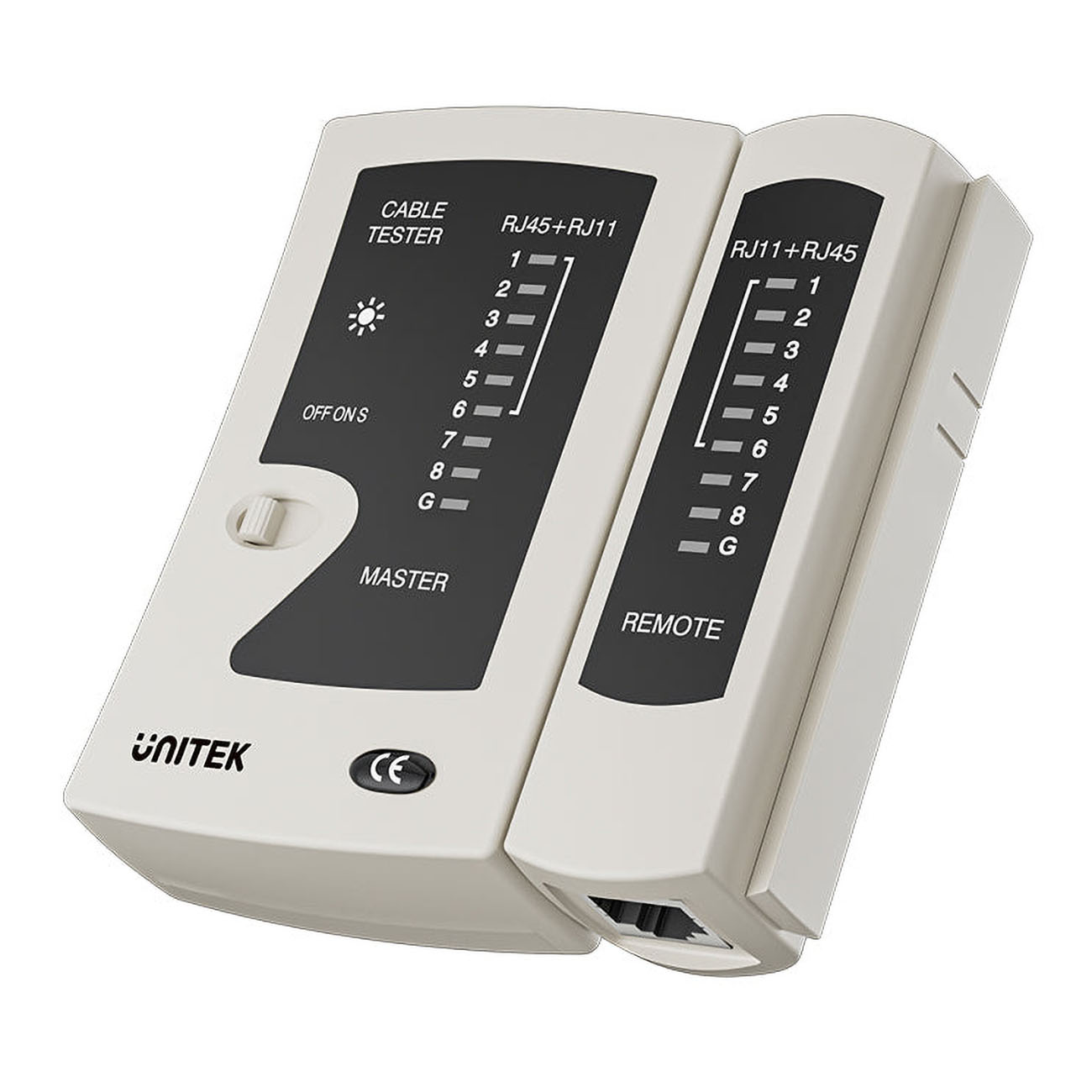 Unitek RJ45 & RJ11 Network Ethernet Cable Tester / Battery Powered / Up to 150m / LED Indicator