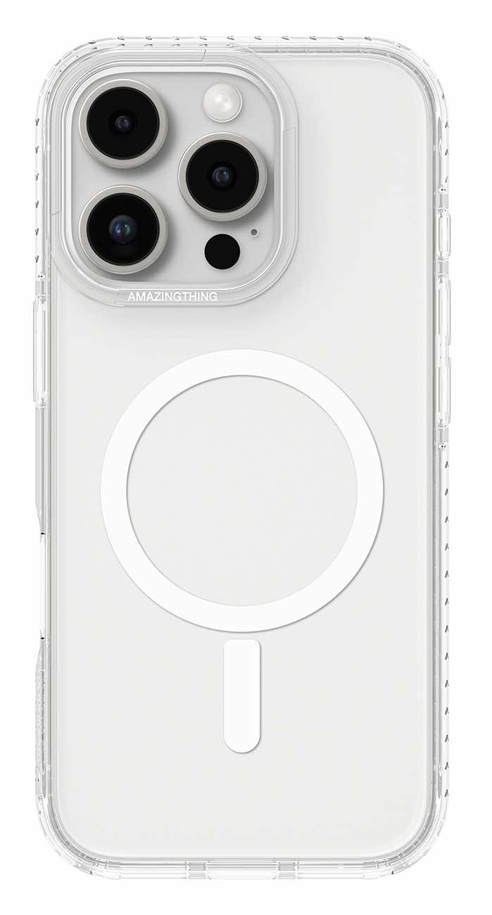AmazingThing Titan Pro Case for iPhone 16 Pro / Support MagSafe / Drop Resistant / Clear