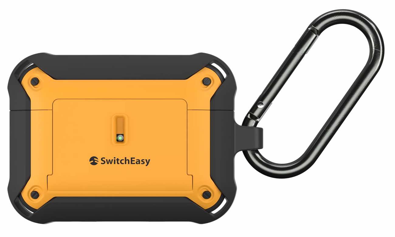 كفر Switcheasy Guardian لسماعة ابل AirPods برو 2 / قوي يحمي من الطيحات / اسود و اصفر