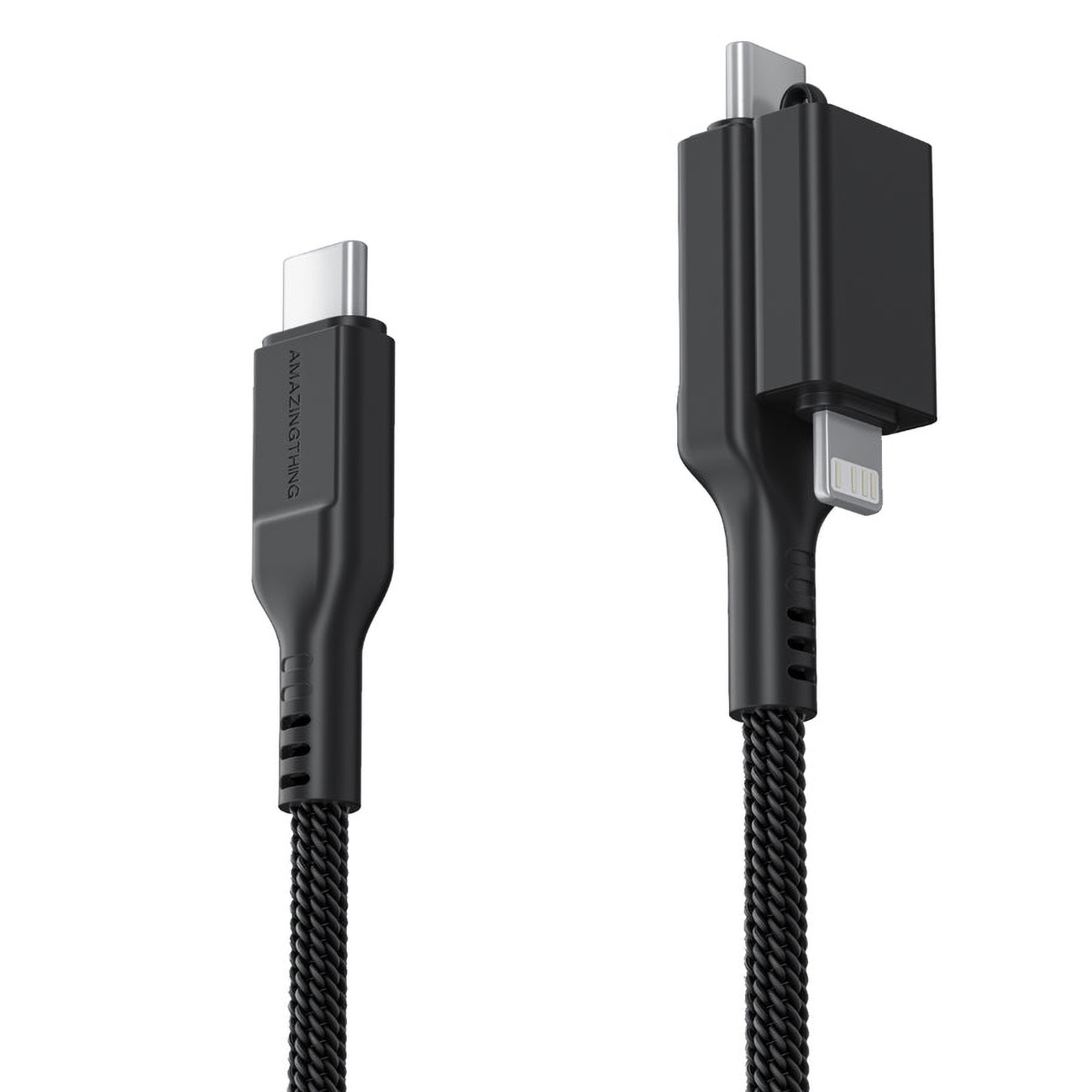 واير تايب سي الى تايب سي و Lightning من AmazingThing / قوة 60 واط / طول 2 متر 