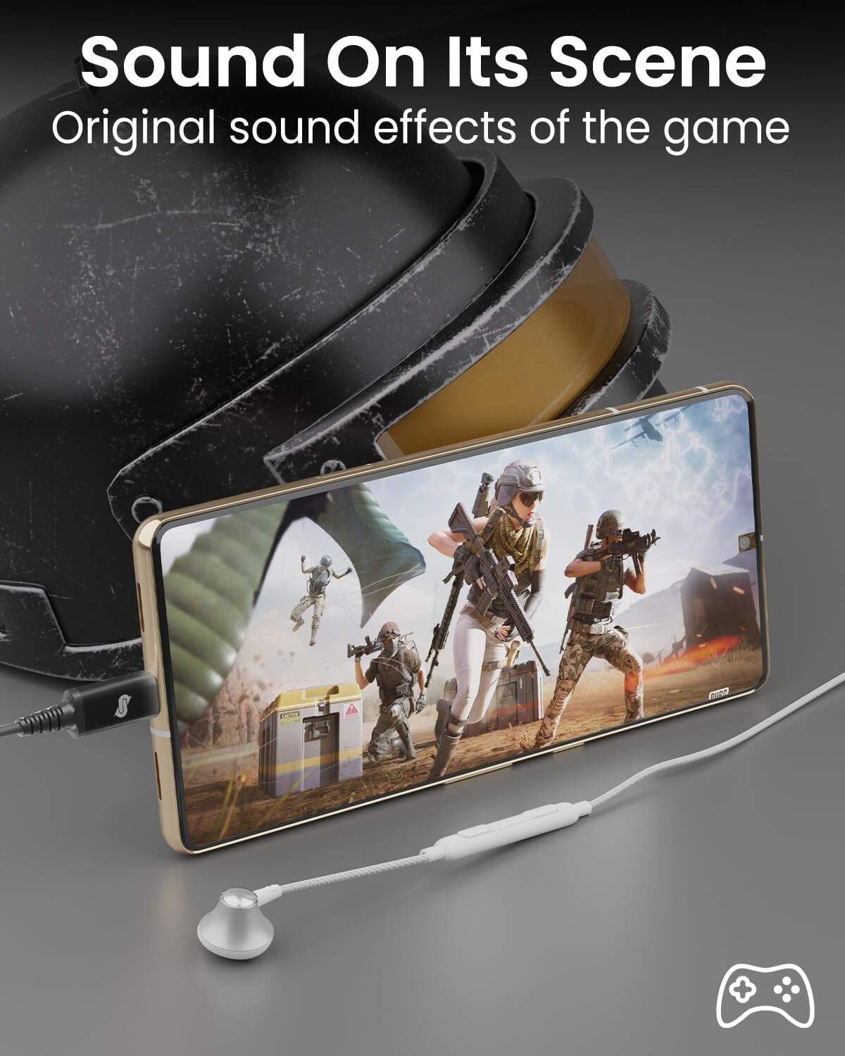 Remson Wired Mono Earphone With USB Type-C Port / White in Qatar