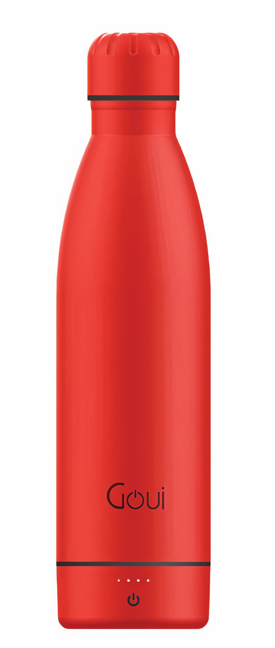 Goui Smart Water Bottle / Built-in Power Bank / Wireless Charging / 420ml / Cherry Red