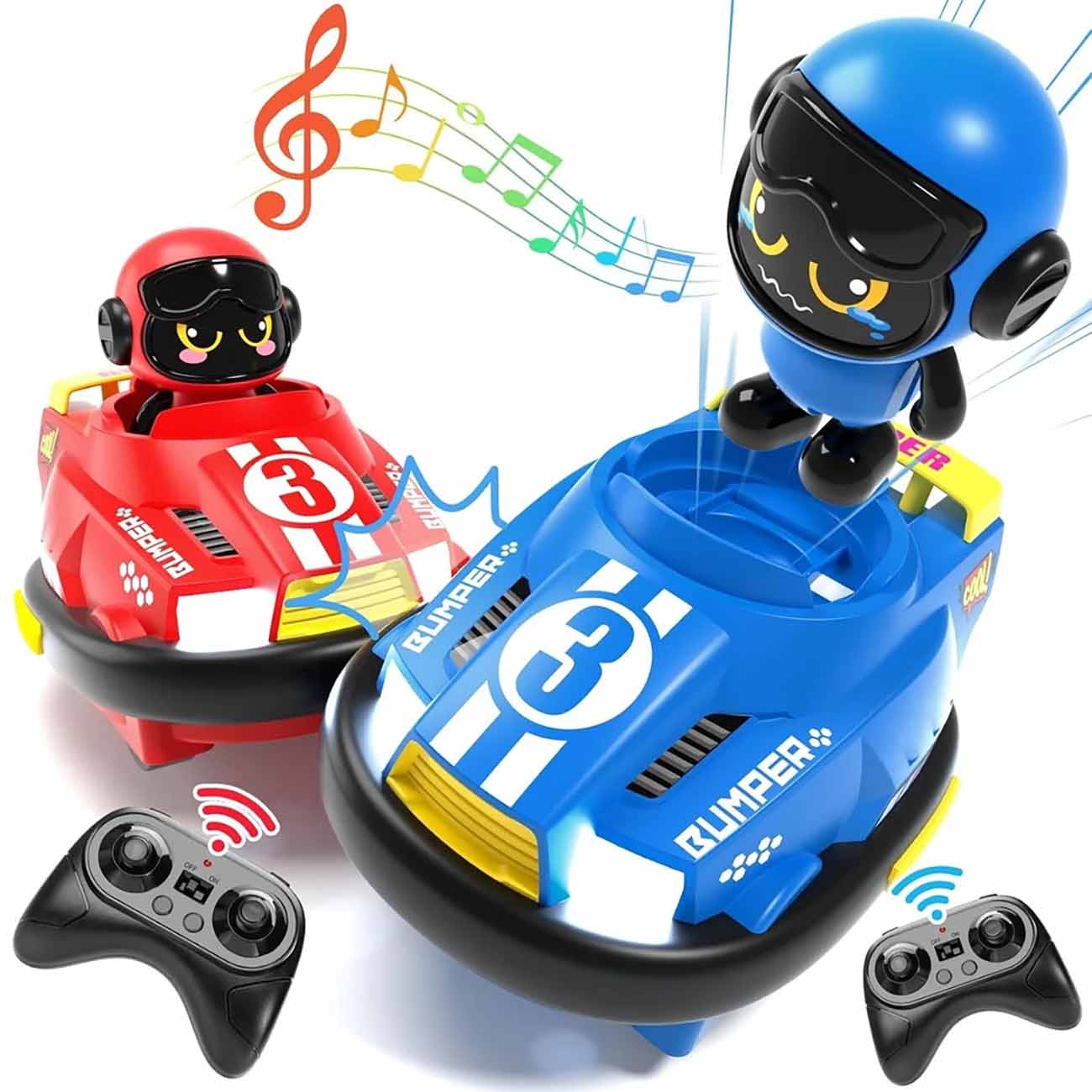 Racing Bumper Cars / With Remote Control / For 2 Players