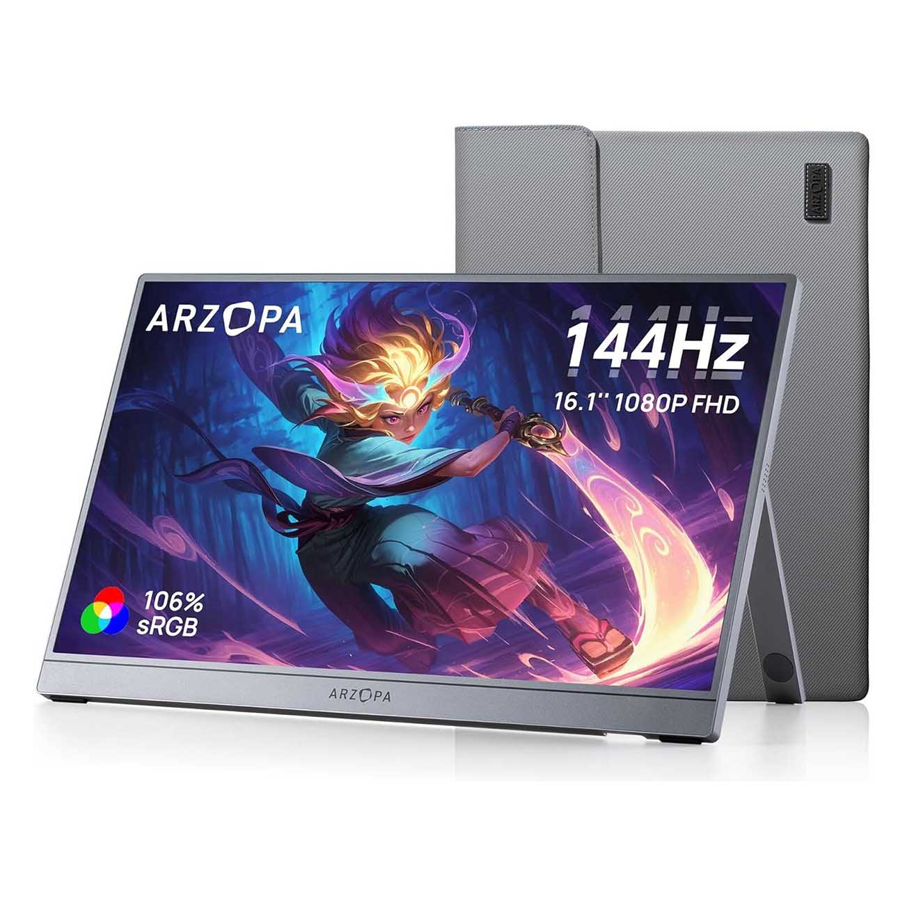 Arzopa Z1FC Portable Monitor / FHD Resolution / 16.1-inch / IPS