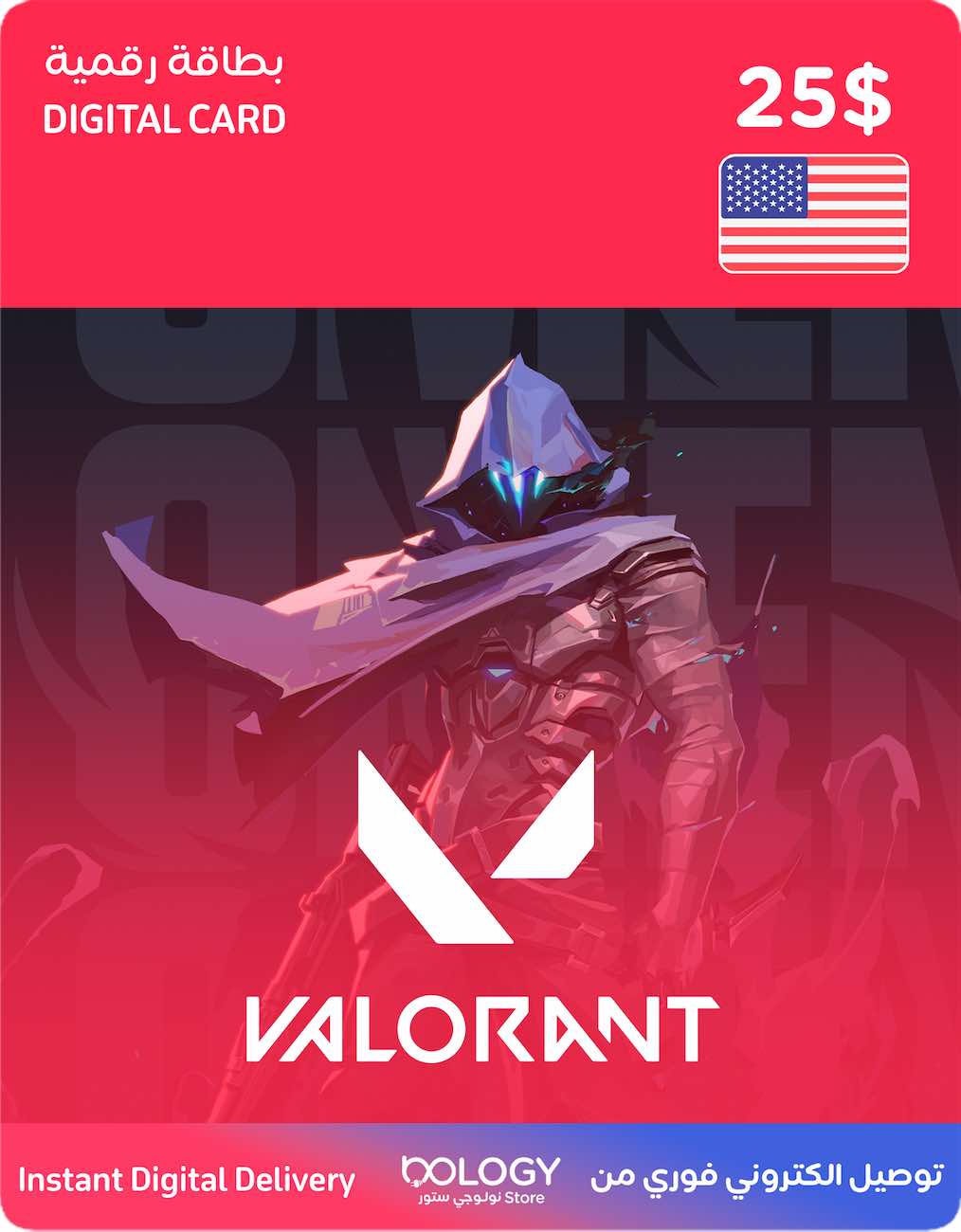 Valorant Points / United States / 25 USD / Digital Card