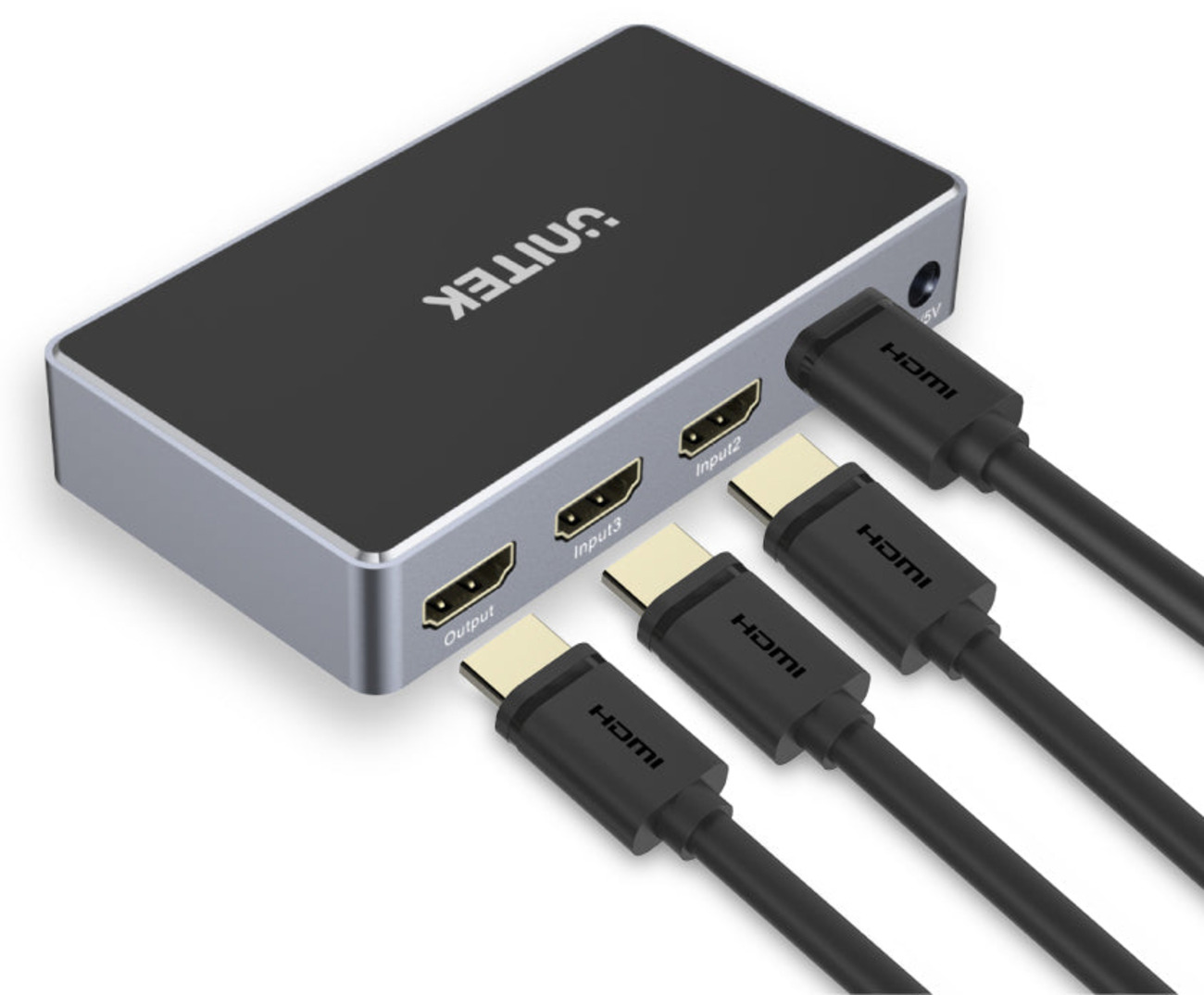 قطعة Unitek لتحويل مدخل HDMI واحد الى 3 مداخل / يدعم دقة 4K