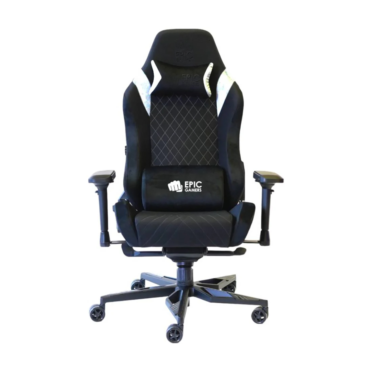 Epic Gamers Flex Gaming Chair / White & Black 