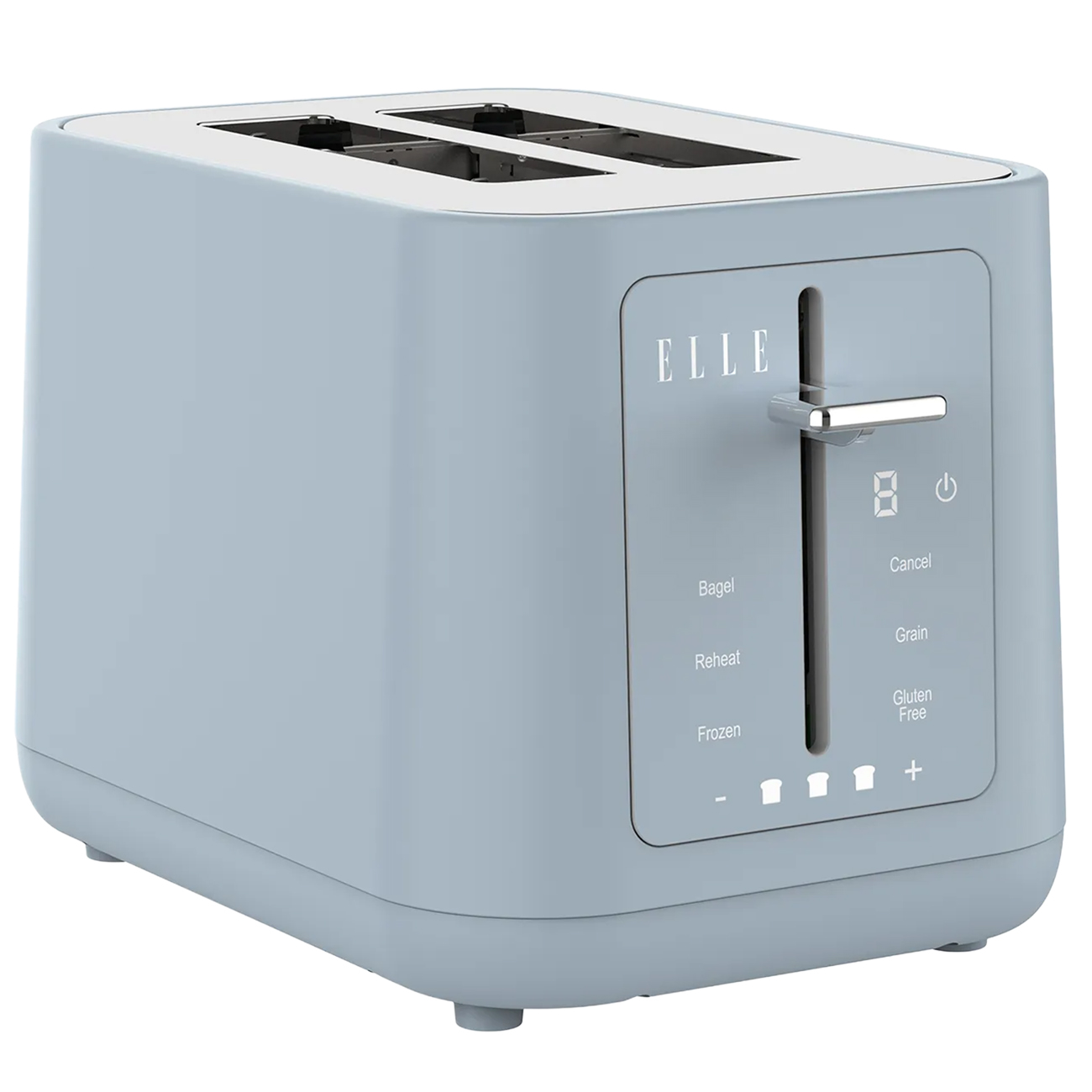 Elle Electric Toaster / Digital Display / 6 Browning Settings / 2 Slice Capacity / Blue
