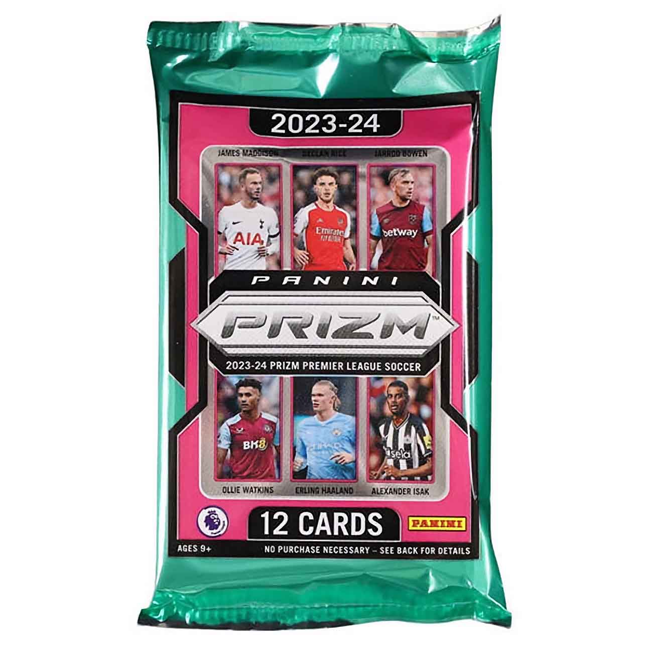 باك بطاقات تجميع 2023-24 Panini Prizm Premier League Soccer / عدد 12 بطاقة