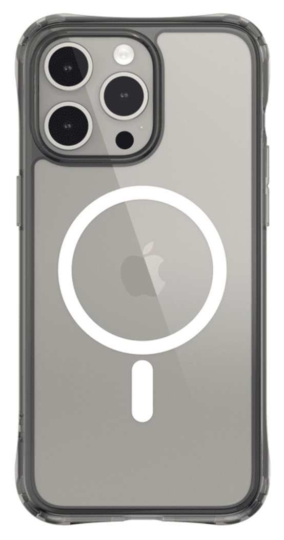 SwitchEasy Alos Case for iPhone 15 Pro Max / Supports MagSafe / Transparent with Black Frame