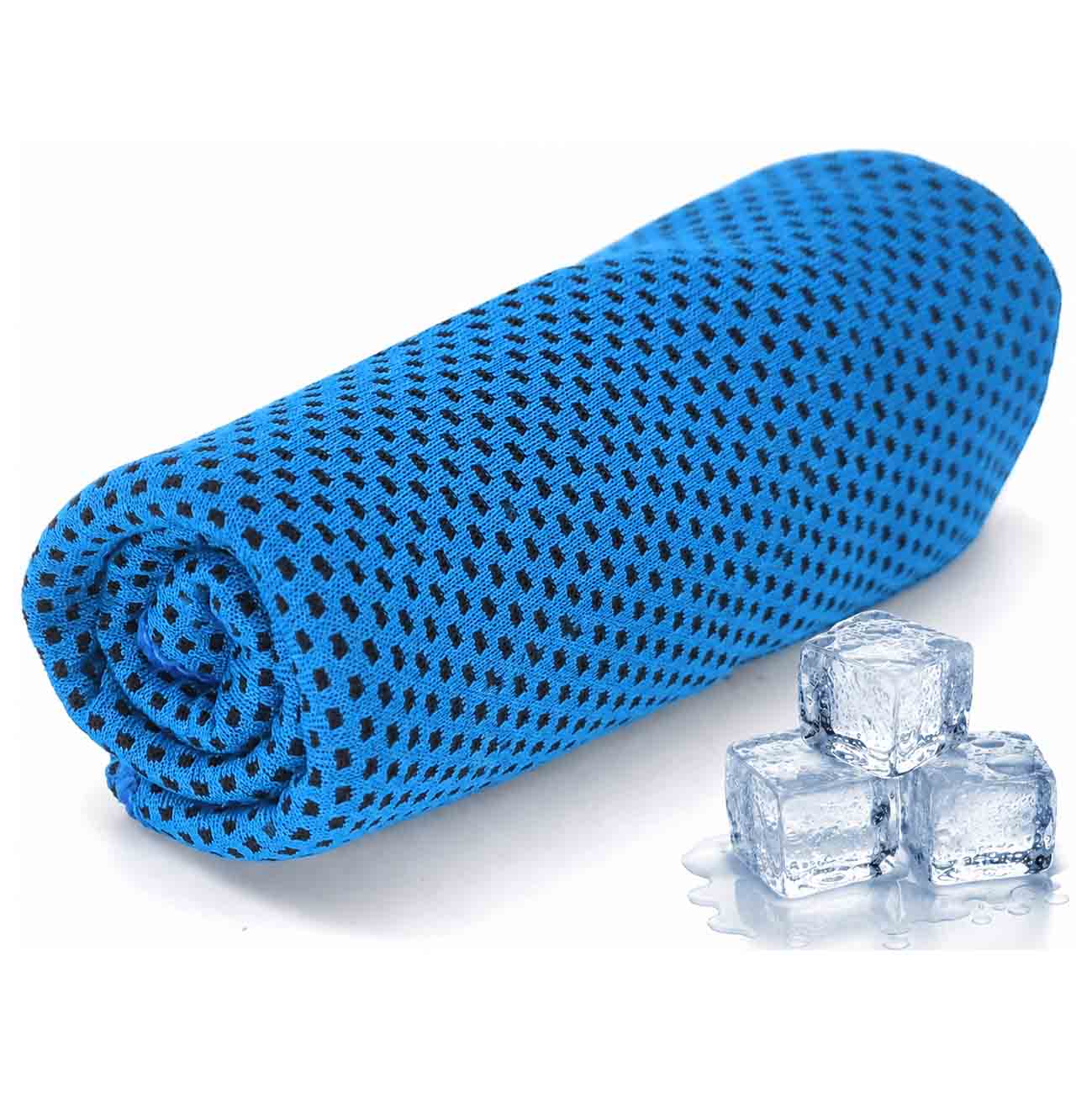 Ice Cooling Towel / Wet it.. shake it off.. and enjoy the cold / Light Blue