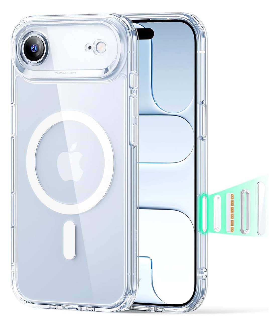ESR Classic Hybrid Case for iPhone 17 Air / Drop-Resistant / MagSafe Compatible / Clear