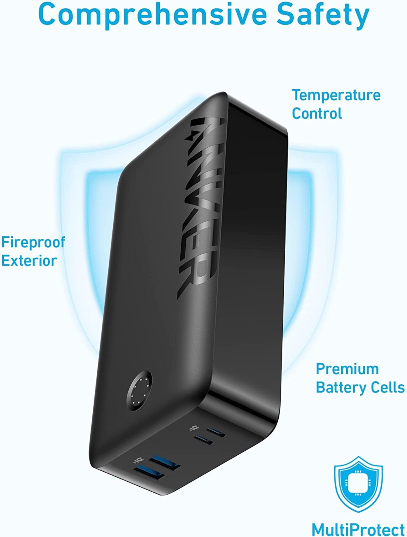 Anker 347 Power Bank / 40000 mAh Capacity / PD Charging / 4 Ports