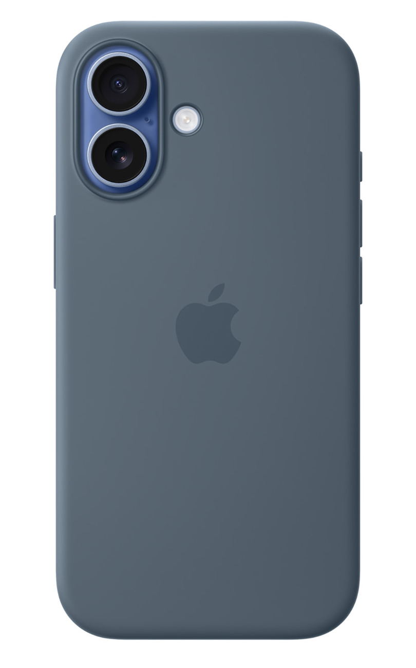 Apple Official Case for iPhone 17 / Supports MagSafe / Drop-Resistant / Soft Silicone / Anchor Blue