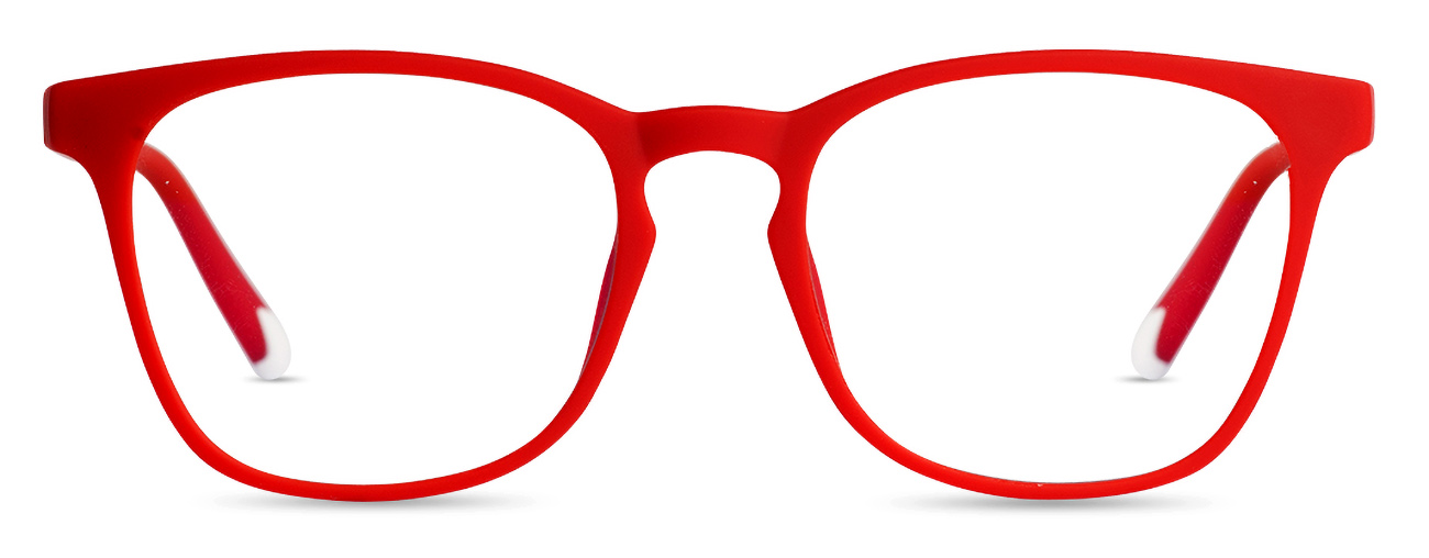 نظارة Dalston للصغار من Barner / تحمي العين من اشعة الشاشات الضارة / احمر