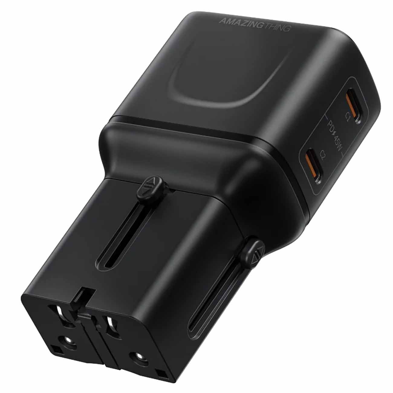 AmazingThing Explorer Pro Travel Charger / Dual USB-C Ports / 45W Fast Charging