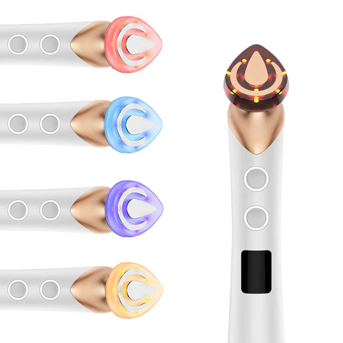 جهاز Ageless Pro اللاسلكي لمساج و العناية بالوجه / 4 الوان للعلاج الضوئي / شد و تنظيف البشرة 