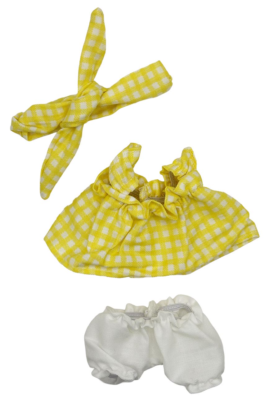 Labubu Outfit / Dress Design / Yellow & White