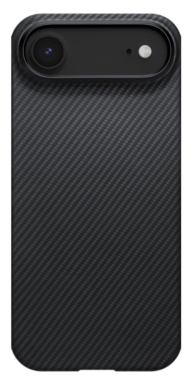 كفر PITAKA لايفون 17 اير / يدعم MagSafe / نحيف و خفيف / ضد الطيحات / اسود و رمادي